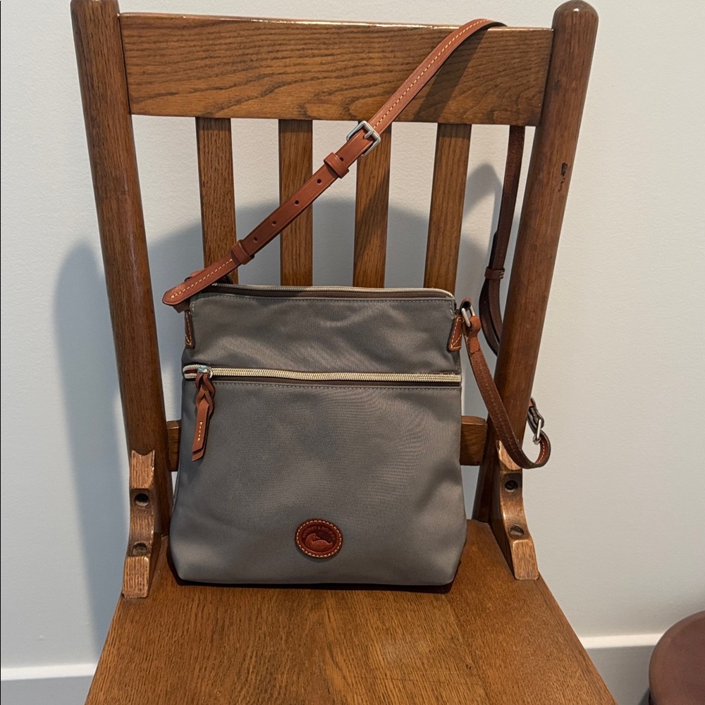 Dooney & Bourke olive green and Brown Crossbody Bag